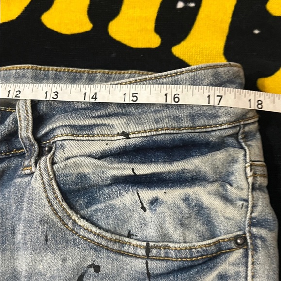 Crysp denim jeans black splatter size 36 - Picture 10 of 11